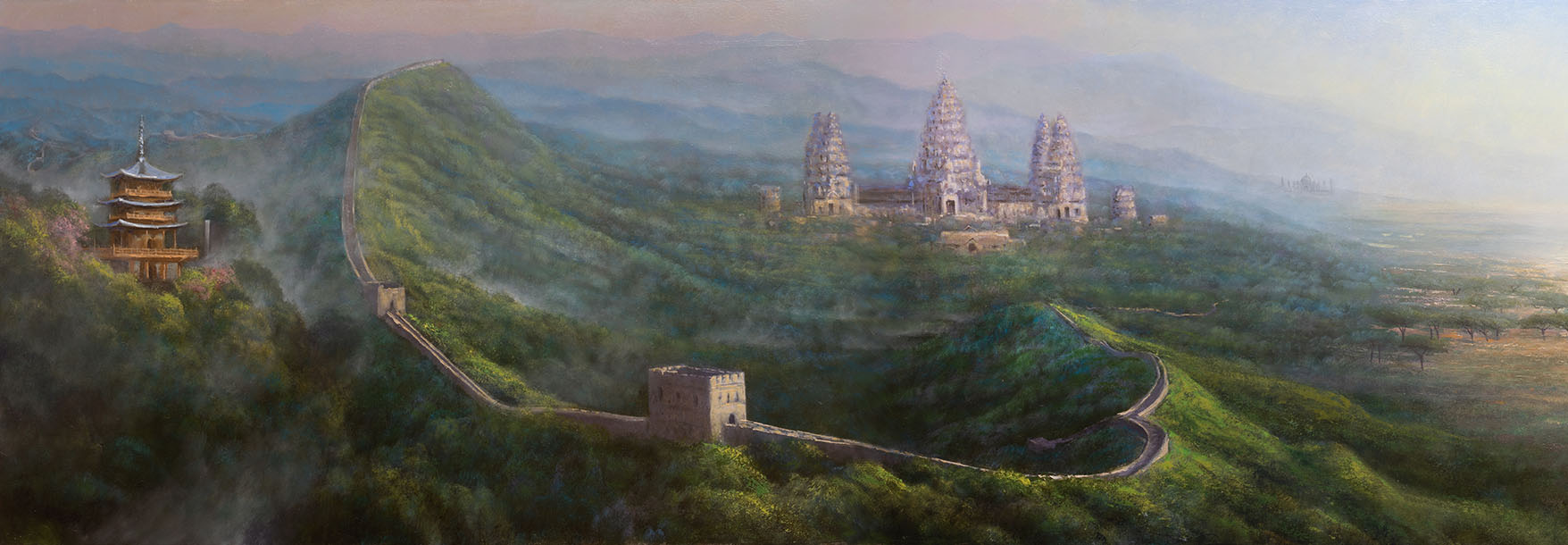Detail of the mural commission; far left
