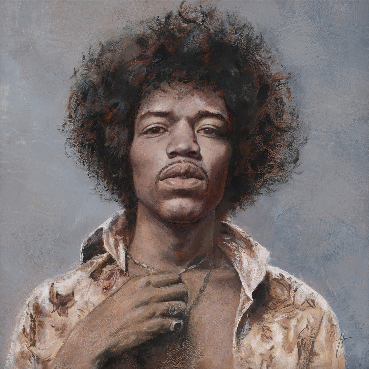 encaustic wax portrait figure of man looking at viewer