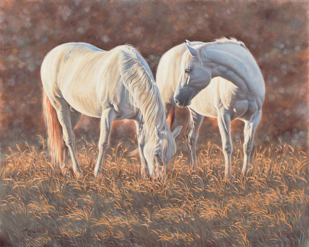 Painting of horses