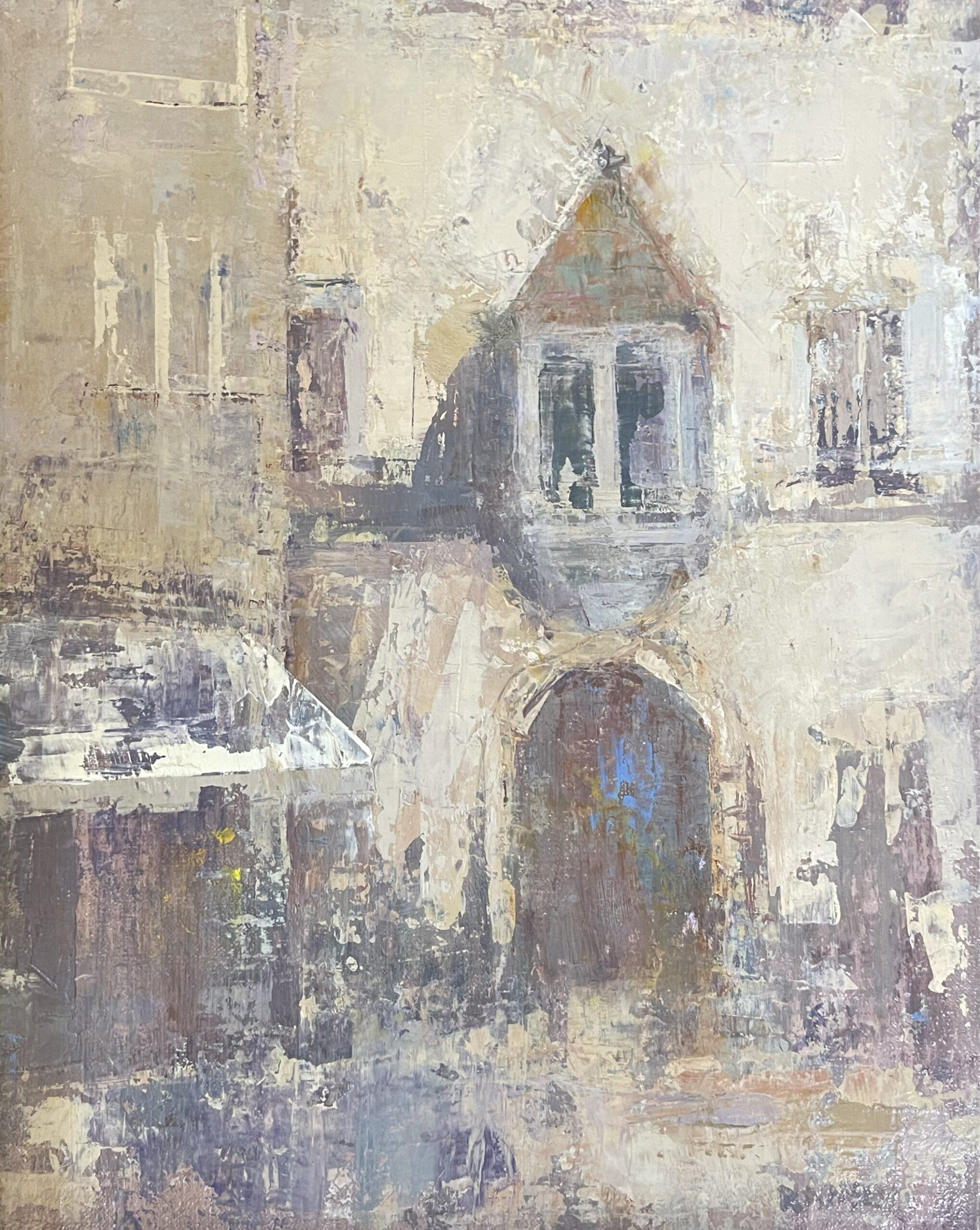 art auction - Donna Ramsey, "Rothenburg ob der Tauber," oil, 10 x 8 in.