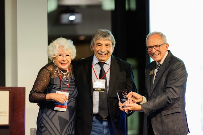 Artist Nathan Solano receives the Harrison Eiteljorg Purchase award_Image by Brittany Erwin Quest for the West results