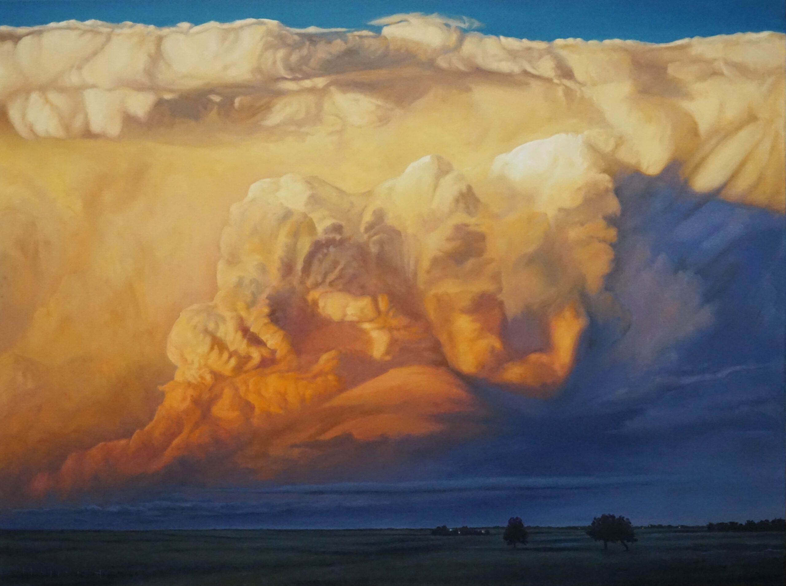 Western art - David Holland, "When Souls Take Flight," oil on linen, 36" x 48"