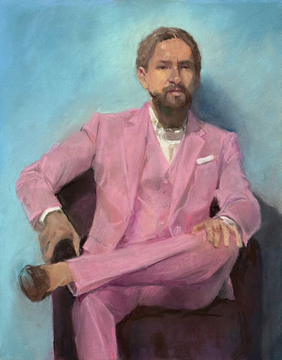 pastel paintings - Marilyn Drake, "Best Man," pastel, 14 x 11 in.