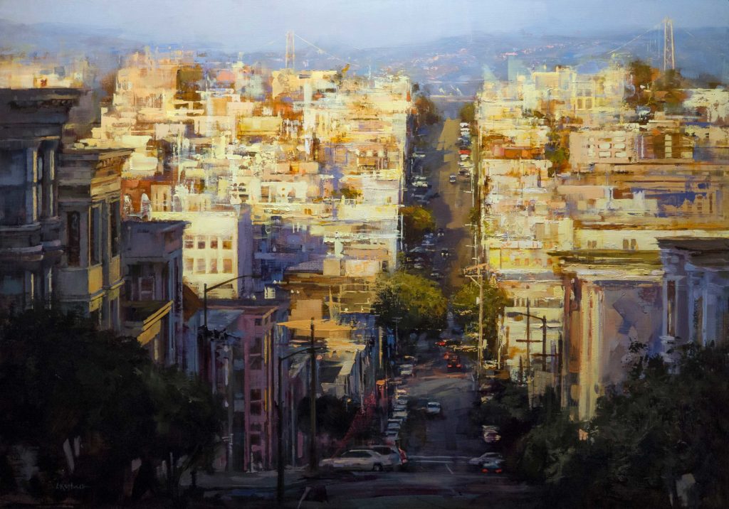collecting art - oil painting cityscapes