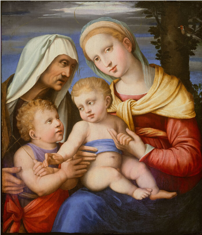 "The Flaget Madonna," 16th century, oil on canvas, 30 1/4 x 26 in.