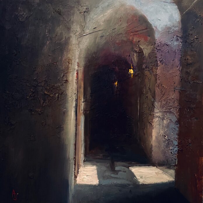 PleinAir Salon winner - Andrew Judd (Canada), “The Passage,” Oil, 12x12 in.