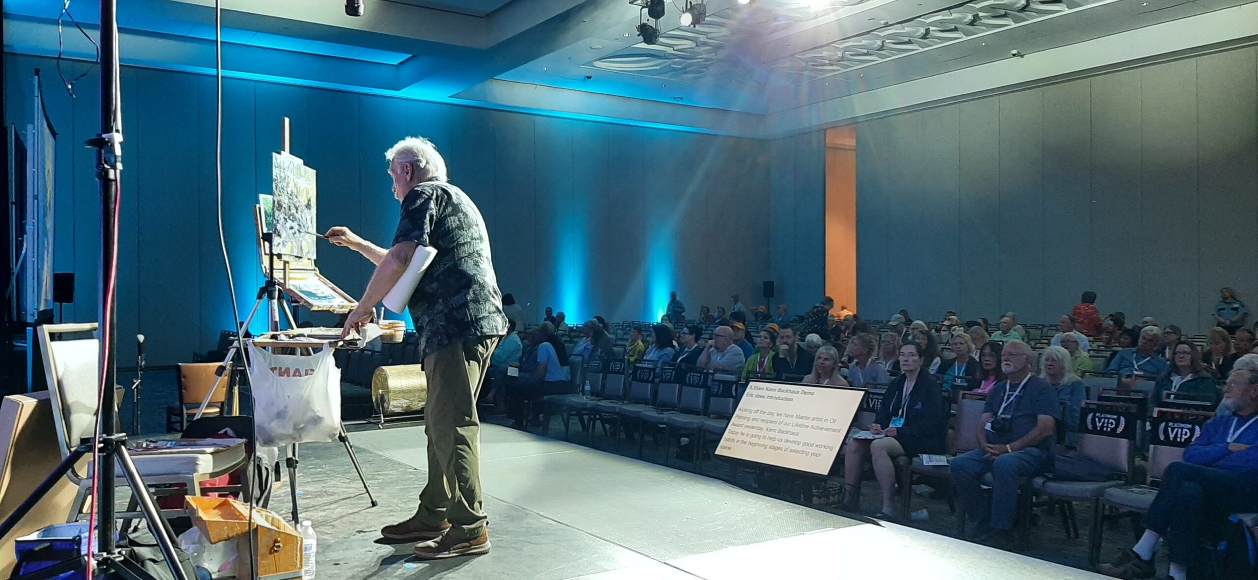 A moment from Kenn Backhaus's Main Stage demo at PACE