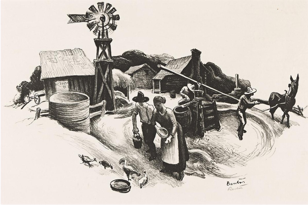 Missouri Farmyard - Thomas Hart Benton