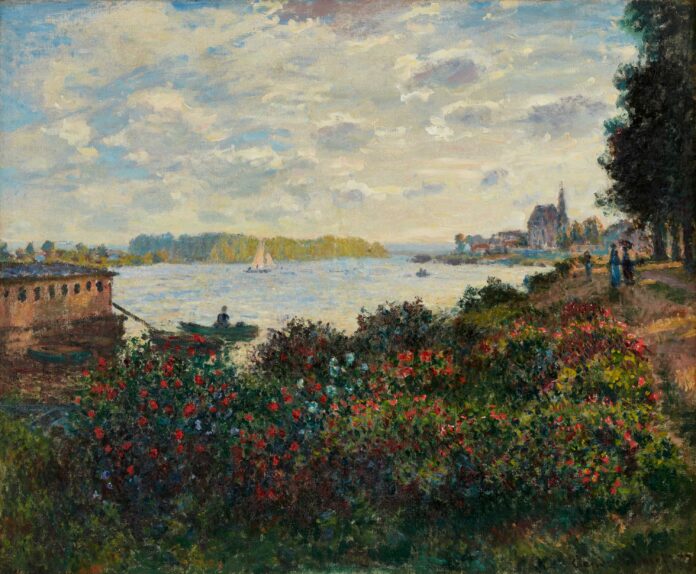 Art Collection - Claude Monet, “La Seine à Argenteuil,” 1877, Oil on canvas, 25 1/2 × 36 1/4 inches