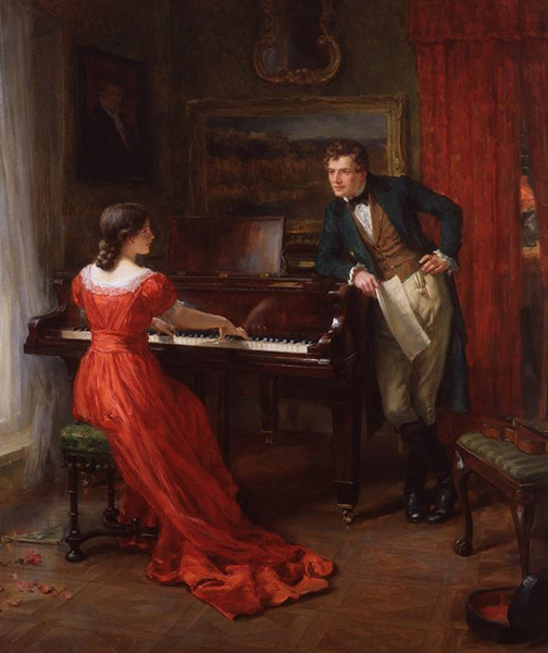 "The Artist" by George Sheridan Knowles; Rehs Galleries