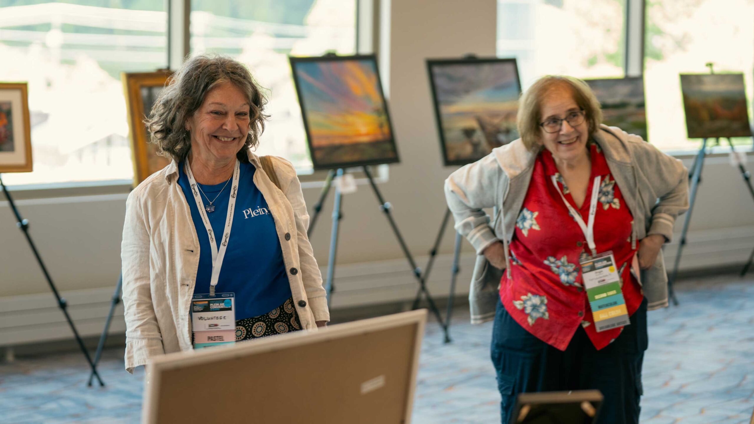 A scene from the PACE art gallery, where artists display their work (open to the public).