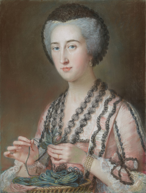 Portrait of Lady Dungarvan Countess of Ailesbury pastel painting - Mary Hoare