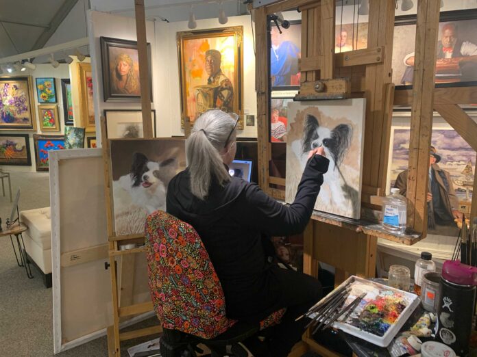 Fine Art - Robin Damore at work