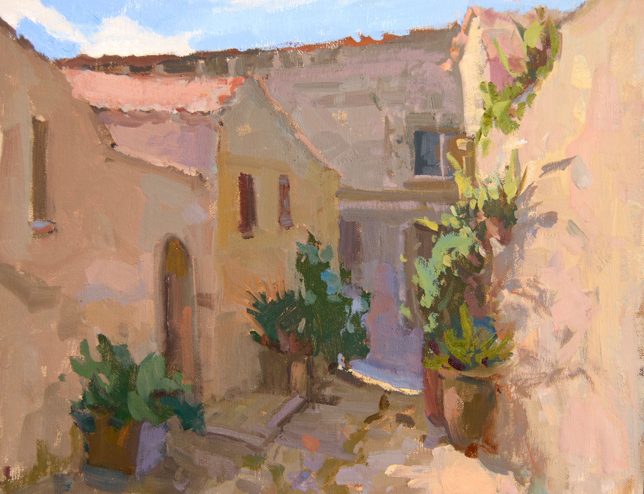 Lori Putnam, "Tucked Away in Erice," oil, 11 x 14 in.